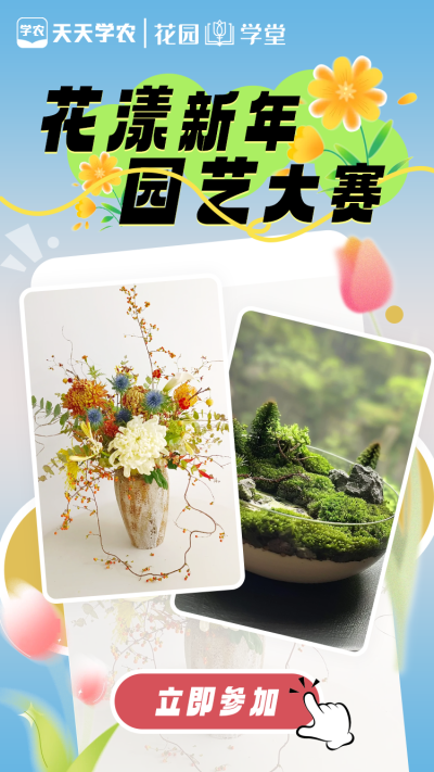 园艺大赛还有四天就截止报名了，还有同学想要参加的吗