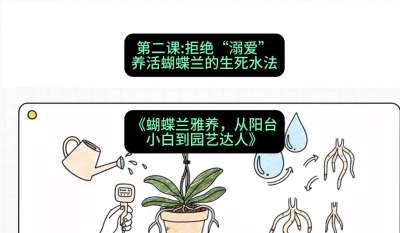 第二节：拒绝&ldquo;溺爱&rdquo;：养活蝴蝶兰的生死水法，课程：《蝴蝶兰雅养六讲：从阳台小白到园艺达人》#识农AI